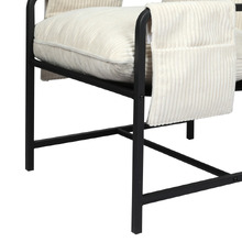 Avenel Corduroy Semi-Compressed Accent Chair
